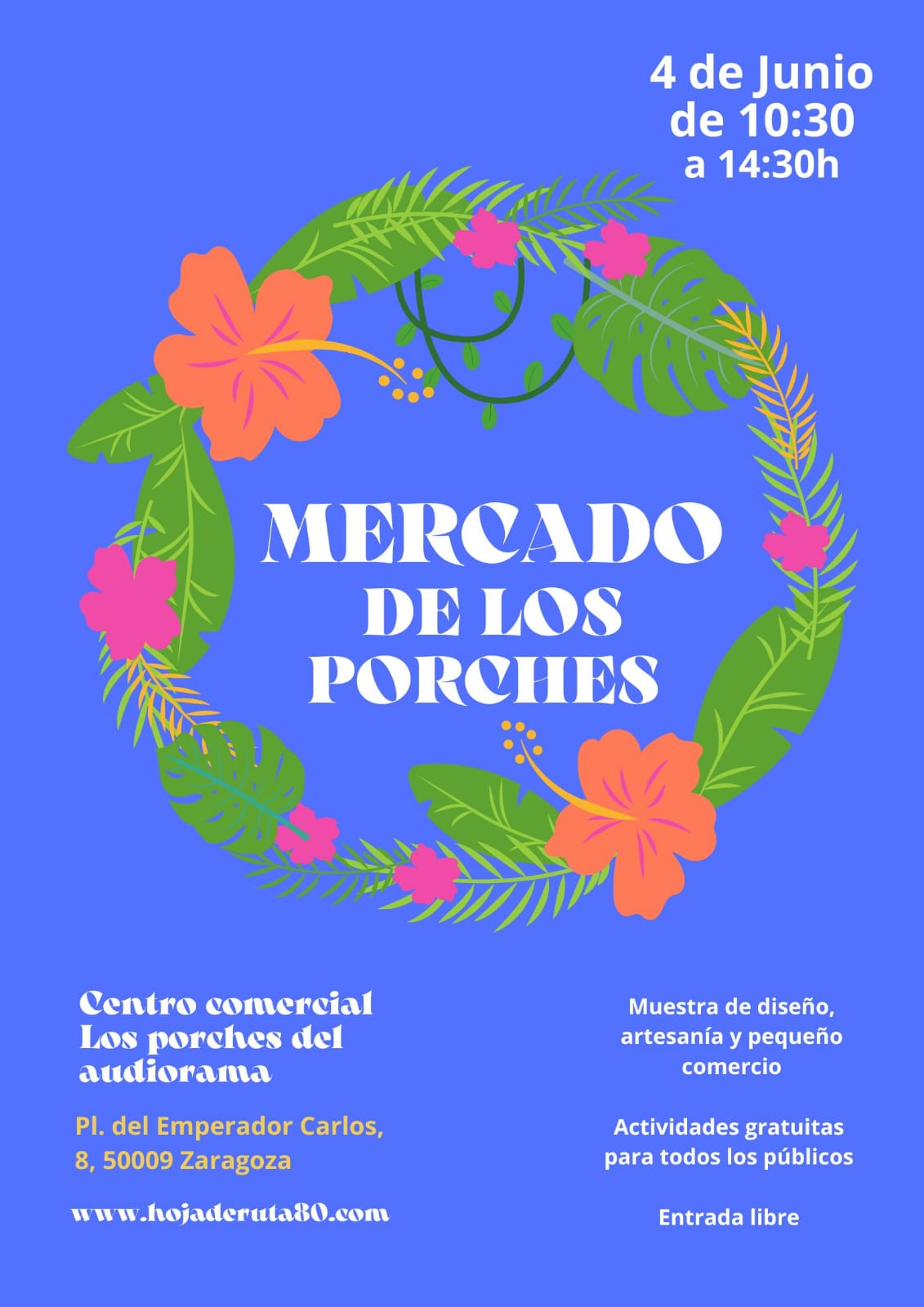 El Mercado de los Porches celebra su última edición antes del verano: una jornada con la creatividad y la sostenibilidad como protagonistas